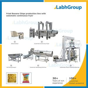 Fried Banana Chips production line with automatic continuous fryer